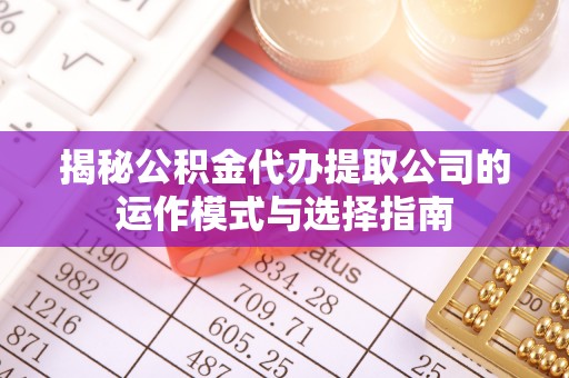 莲花揭秘公积金代办提取公司的运作模式与选择指南