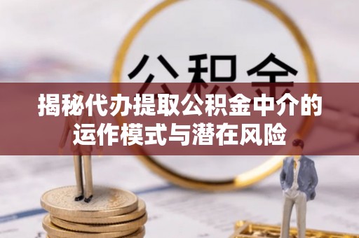 镇远揭秘代办提取公积金中介的运作模式与潜在风险