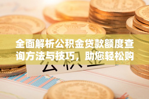 海陵全面解析公积金贷款额度查询方法与技巧，助您轻松购房