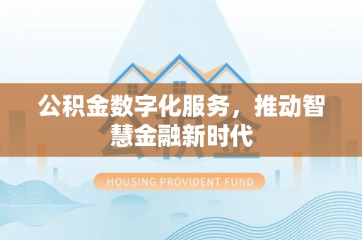 界首公积金数字化服务，推动智慧金融新时代