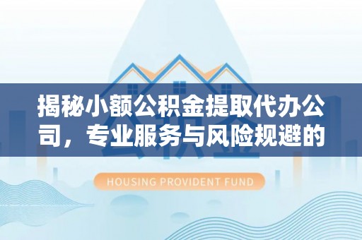 二林揭秘小额公积金提取代办公司，专业服务与风险规避的平衡艺术