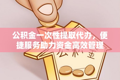 加查公积金一次性提取代办，便捷服务助力资金高效管理
