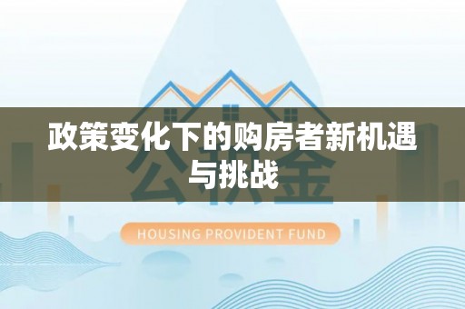 睢宁政策变化下的购房者新机遇与挑战